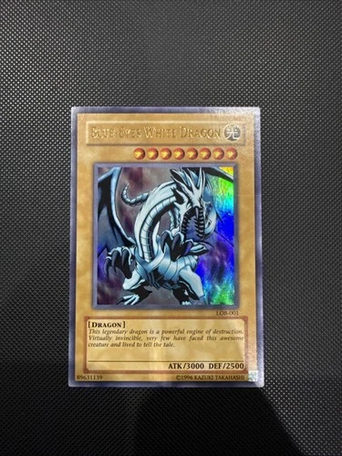 Yu-Gi-Oh Blue-Eyes White Dragon LOB-E001 Ultra Rare Unlimited NM
