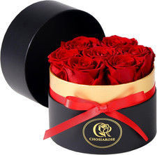 Roses Forever Flowers for Delivery - 7 Forever Preserved Roses in Box, Preserved