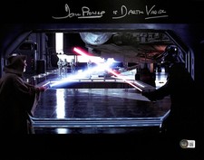 David Prowse Signed Star Wars Lightsaber Duel ANH 11x14 Photo Beckett