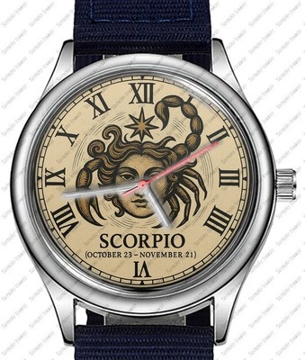 Star Sign Waage Art einzigartige sportliche Armbanduhr im Taucherstil