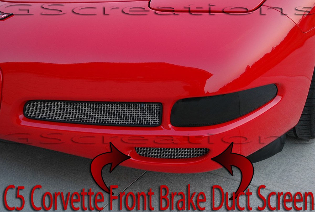 1997-2004 C5 Corvette Front Brake Duct Screens ZO6 Z06 OEM GM