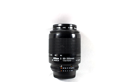 Nikon AF Nikkor 80-200mm f/4.5-5.6D Zoom Lens- there is a spec