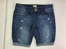 SO Jeans Blue Jean Shorts Boyfriend Womens Size 9 29" Waist Measured
