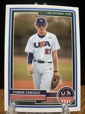 2023 Panini Stars & Stripes USA Baseball #8 Stunner Gonzales