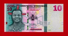 Eswatini Swaziland 10 Emalangeni 2024 UNC NOTE Sign: Rijkenberg & Mnisi, P- 44Aa