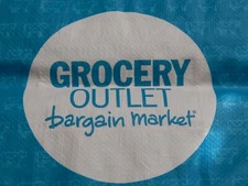 GROCERY OUTLET MORE MILK FOR LESS MOOLAH REUSABLE ECO FRIENDLY SHOPPING TOTE BAG