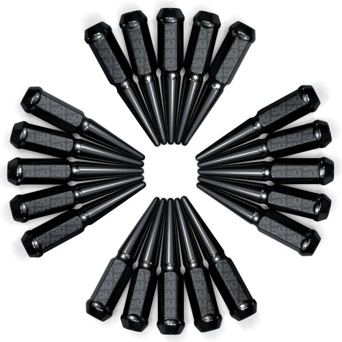 20 Long Spike Lug Nuts 12x1.5 fit Camry Celica MR-2 Supra Venza RAV4 Black 5BK5 - Picture 9 of 9