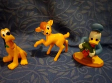 Disney Just Play And McDonald's Figures Donald Duck Pluto Bambi