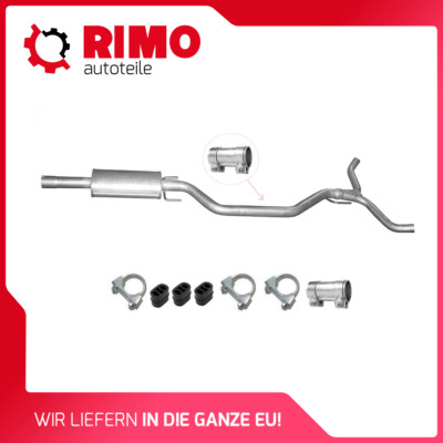 für Opel Vectra C 2.2 direct 3.2 V6 ab 2002 Mittelschalldämpfer Mit Montagesatz