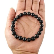 Black Tourmaline Bracelet  For Negativity, Black Magic, Evil eye Protection