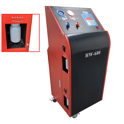 A/C Refrigerant Filling Machine Automatic Refrigerant Recycling Recharging 110V