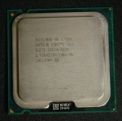 INTEL Core 2 Duo E7500 Processor CPU @ 2.93GHz 3MB 1066MHz LGA775 SLGTE