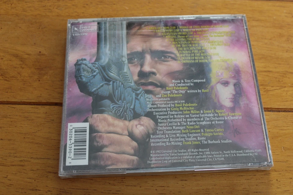 BASIL POLEDOURIS - CONAN THE BARBARIAN SOUNDTRACK CD [NEW SEALED] RARE HTF CULT - Image 2 of 4