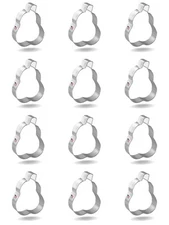 1 Dozen (12 pieces) Pear Cookie Cutter 3.25 in Metal Party Favors USA