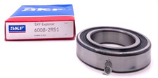NEW SKF 6008 2RS1 DEEP GROOVE BALL BEARING, RUBBER SEALED 40x68x15 mm