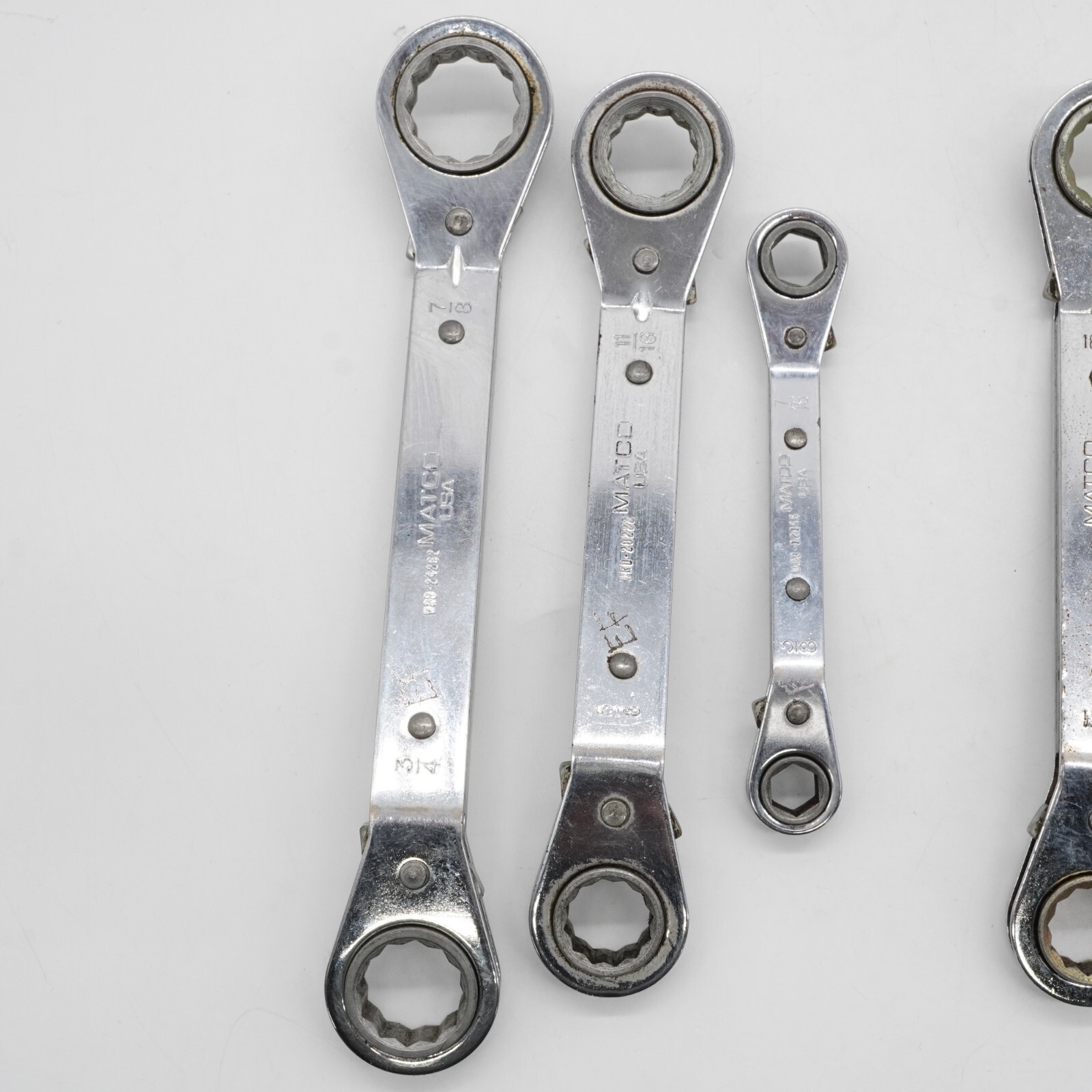 Matco Offset Ratcheting Box End Wrenches WRD Series USA Lot of 5 | eBay
