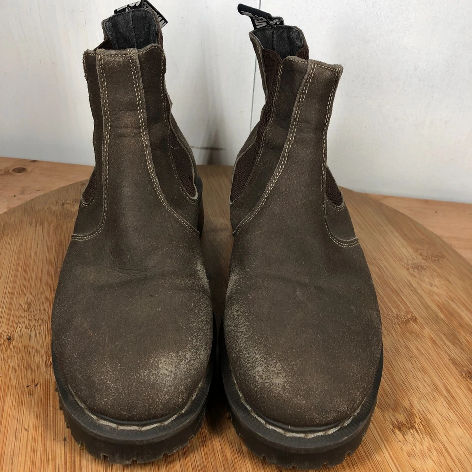 Вегетарианская обувь ботинки 7 женщин 9 Chelsea Англии сделано коричневый коренастый классический - Изображение 4 из 4