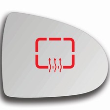 Rechts Beifahrerseite Spiegelglas Beheizbar f&uuml;r Mitsubishi Colt 2002 - 2012