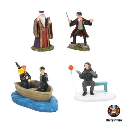 Department 56 Special 3 Pack Figures: Harry & Ron, Harry & Headmaster, & Neville