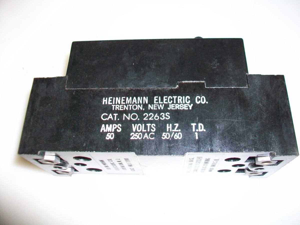 ha-chanmamページ HEINEMAN CIRCUIT BREAKER 2P 50 A. 250 V. Ac. 60 Hz. 2263S50 5925