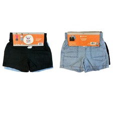 Member's Mark Girl's 2-Pack Elastic Waistband Woven Shorts 10/12