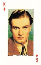 LAURENCE OLIVIER Star of the Silver Screen Hollywood Single Swap Playing Card