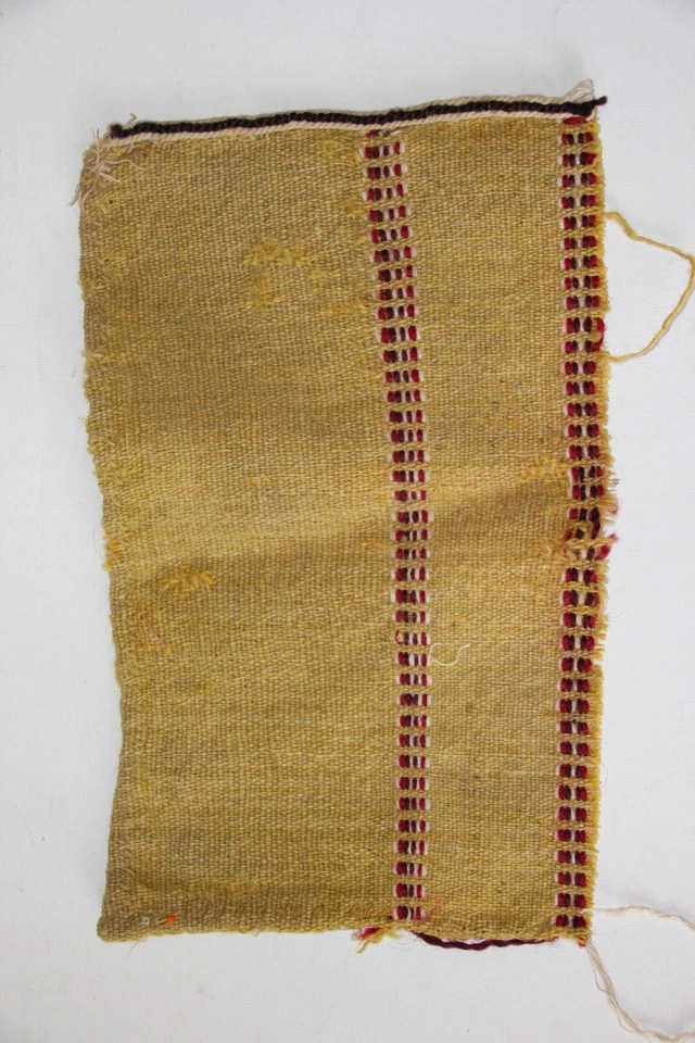 Petit fragment de tissu jaune 32 x 20 cm - Photo 2/3