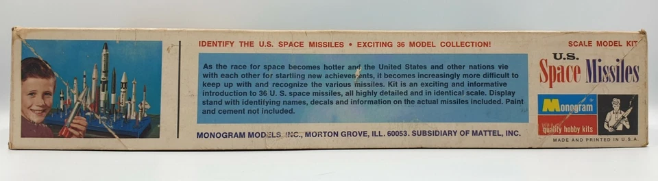 ARMY : VINTAGE U.S. SPACE MISSILES MODEL KIT MADE BY MONOGRAM IN 1969  - Image 3 of 4