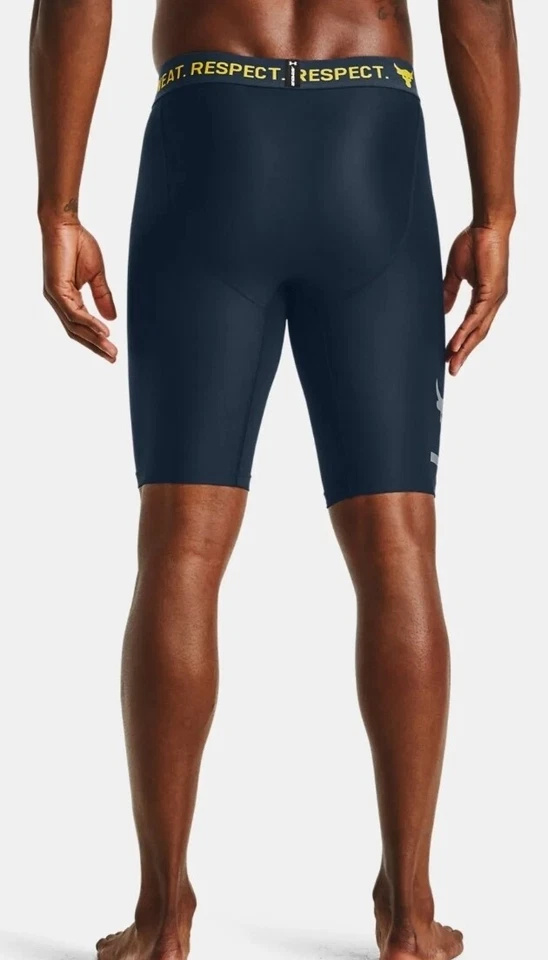 NEW Under Armour x Project Rock BSR HeatGear Compression Shorts Size Medium - Image 3 of 4