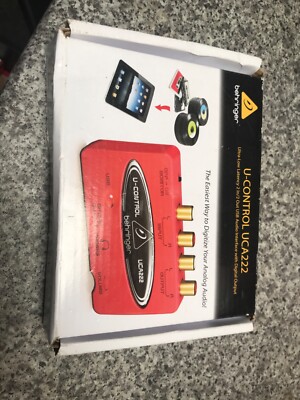 Behringer U-CONTROL UCA222 Ultra-Low Latency 2 In/2 Out USB Audio Interface