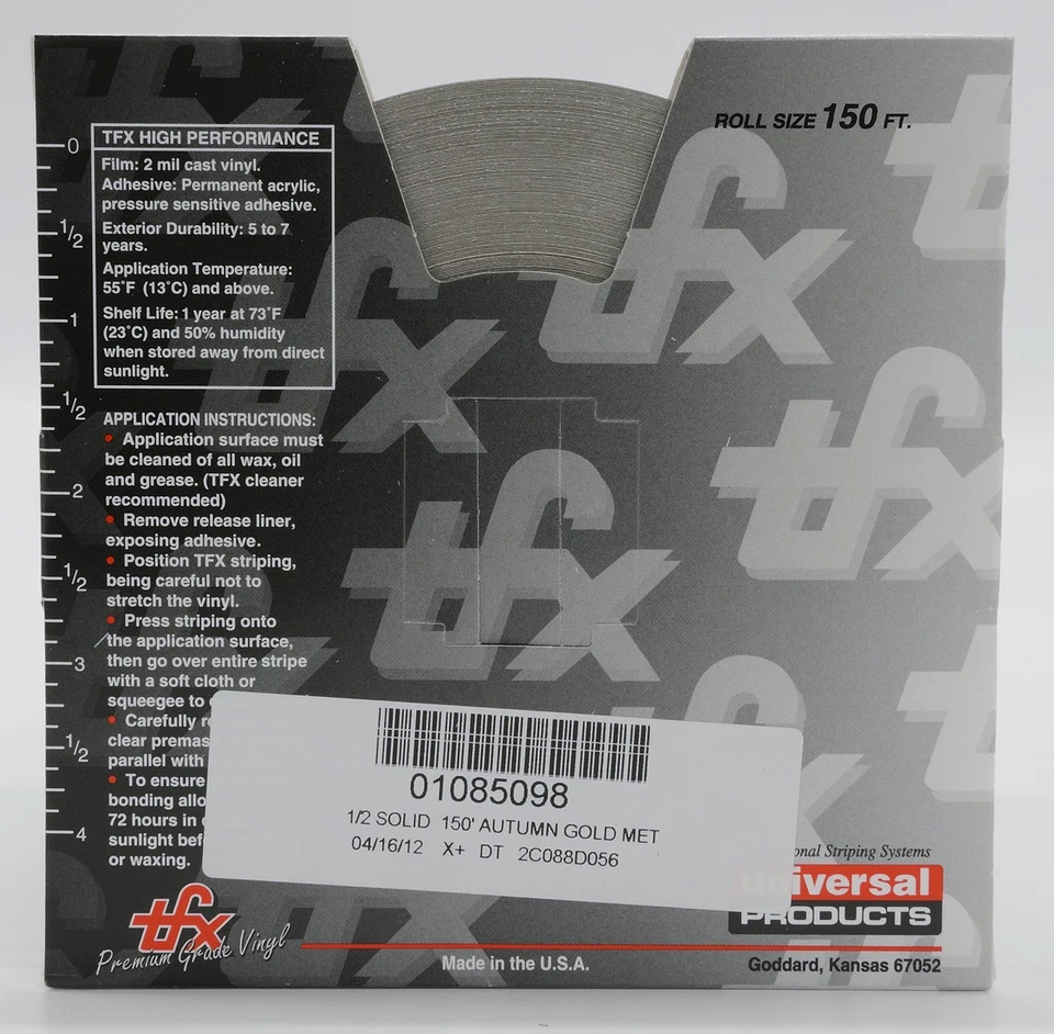 1/2" x 150' Half Inch Roll of Solid Premium  Accent Stripe in many colors - Image 3 of 4