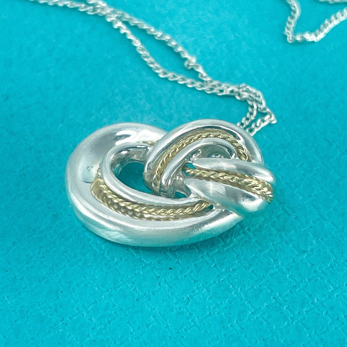 Tiffany & Co. Signature Twist Knot Combi Necklace Yellow Gold 750