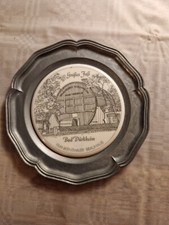 Zinnteller von Frankenthaler Brauhaus 10 cm Ø Großes Faß