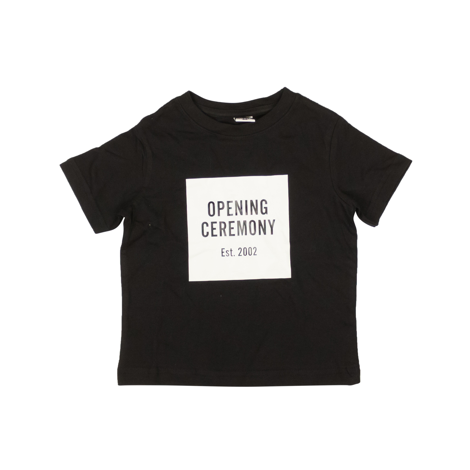 NWT Opening Ceremony BLACK MINI LOGO TEE Size 6 45 3290₽