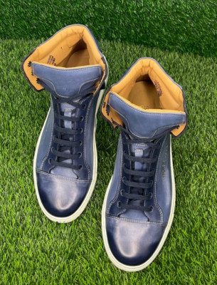 Paul Evans The Legend Mens Blue High Top Sneakers Sz US8 UK7 Lace Up Sneakers