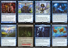 Magic The Gathering Combo Mill Wizard Deck - Naru Meha Naban Abrumado Aprendiz Retorta Magia