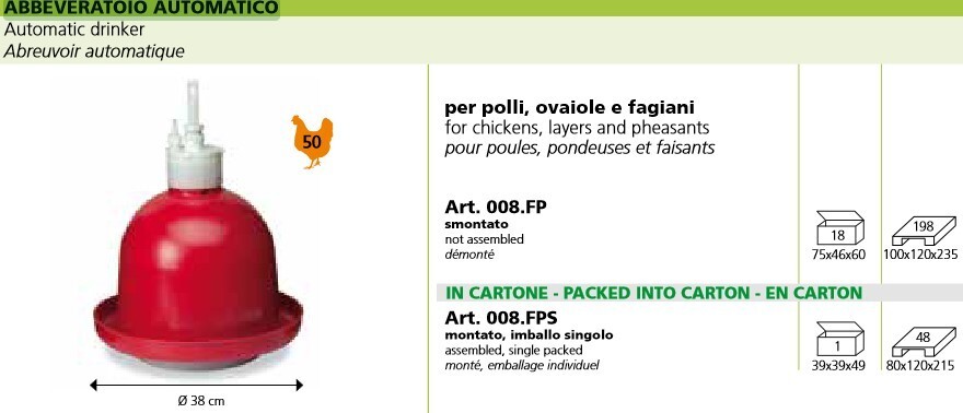 CONTRO FRATELLI Abbeveratoio Automatico Universale