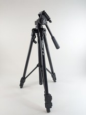 Genuine Velbon DF-40 Tripod w/ Bag -Black Portable 3-Way Pan Head Photo/Video