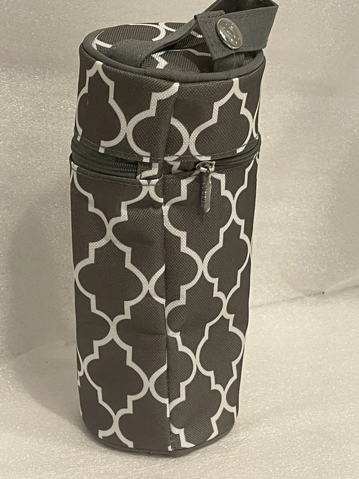 NUEVO JJ Cole botella aislada enfriador mantiene la botella fresca durante horas gris/blanco Foto 3 de 4