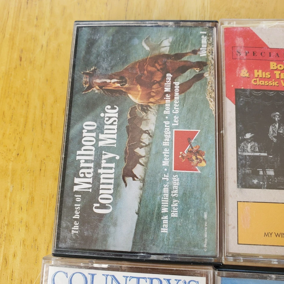 Vintage Country Music 12 Cassettes Marlboro Bob Wills Compilations Conway Twitty - Image 2 of 4