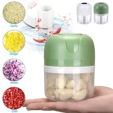 100/250ML 2 Cups Wireless Electric Vegetable Onion Garlic Fruit Meat Chopper USA