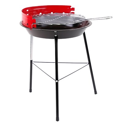 BBQ Holzkohlegrill Grill Camping Festival Holzkohle Rundgrill Kohlegrill Ø 32 cm