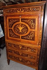 Secretaire impiallicciato legni vari da restaurare stile settecento - '900