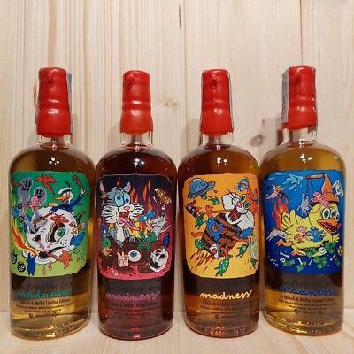 Whisky Valinch & Mallet Single Cask ''madness Collection'' 4 Fl. alle limitiert