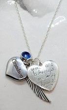"You are always in my heart" Memorial Necklace for Grandson Sympathy Loss