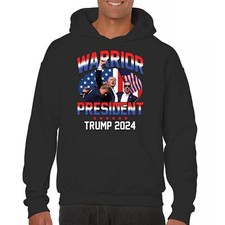 Trump 2024 Warrior President Sweatshirt MAGA Take America Back Fight Hoodie
