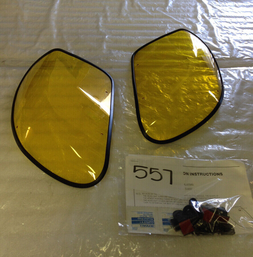Fits 79-83 280ZX S130 Fairlady GTS Yellow Acrylic Headlight Covers GT0557Y