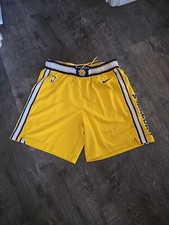 Nike Dri-fit Golden State Warriors Authentic Gold Team basketball Shorts 42