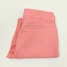 NWT Chicos 1 Platinum The Ultimate Fit Slim Leg Pink/Coral Jeans Pants