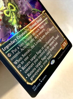 MTG Satsuki, the Living Lore *SHOWCASE FOIL* Kamigawa: Neon